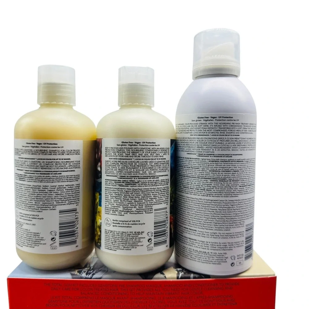 R+Co Gemstone‎ Color Shampoo Conditioner Masque Set 8.5oz + 5.7oz Hair Care